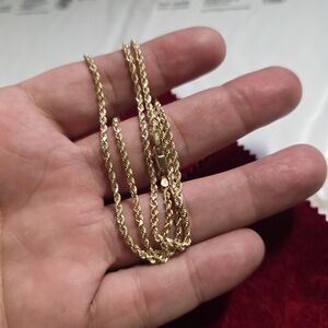 Gold Twist Rope Chain - 10K GOLD